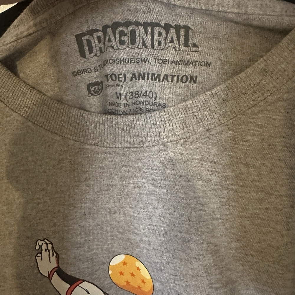 Dragon Ball Z‎ Cotton USA Toei Animation T-Shirt Mens M Gray Graphic Crew Neck - Picture 3 of 4